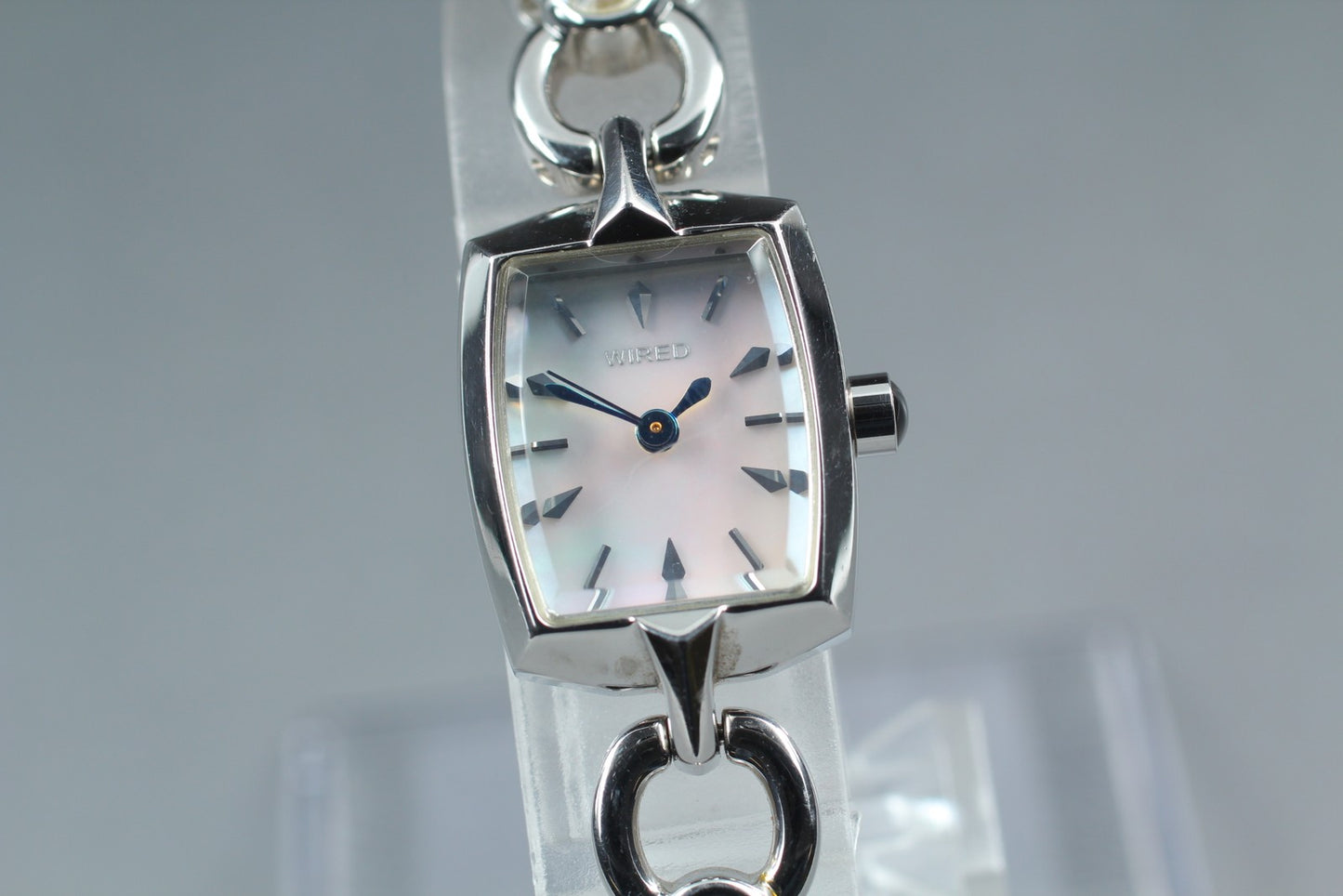 Vtg.1999 [N MINT] SEIKO WIRED 1N01-0PA0 Tank 16mm Quartz Ladies Watch From JAPAN
