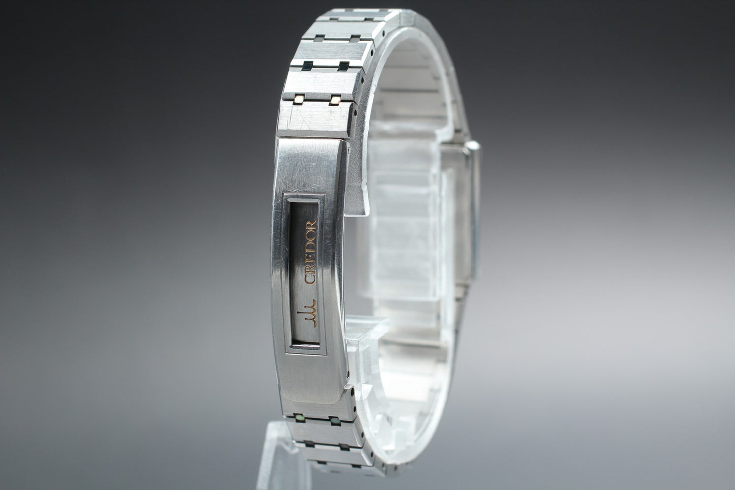 Vtg.1995 [N MINT] SEIKO CREDOR 8420-7660 Tank 17mm Quartz Ladies Watch JAPAN