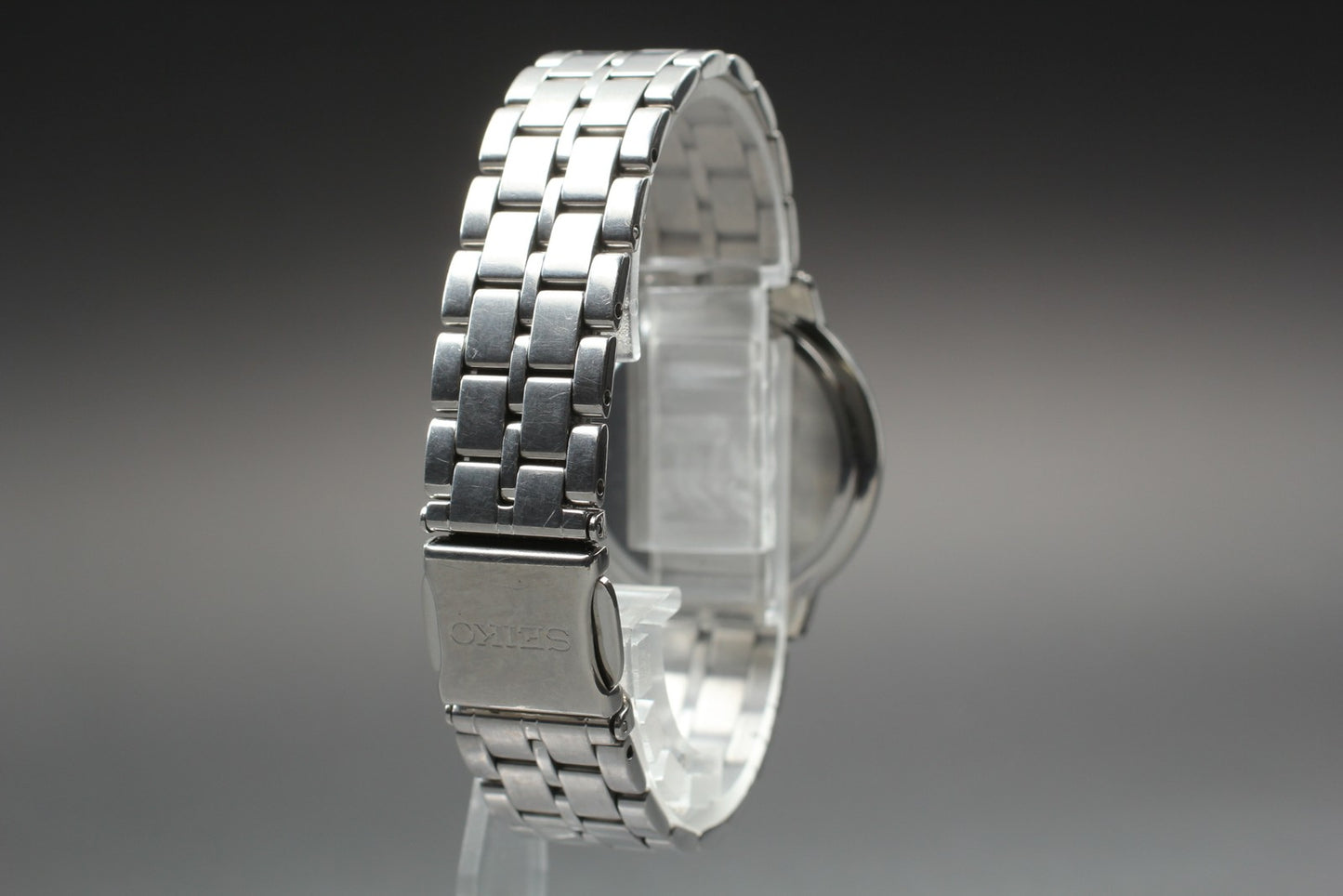 Vin.1991 [N MINT] SEIKO 7N01-0BC0 Round 31mm Silver Quartz Men's Watch JAPAN