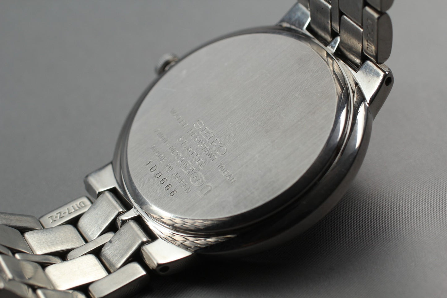 Vin.1991 [N MINT] SEIKO 7N01-0BC0 Round 31mm Silver Quartz Men's Watch JAPAN
