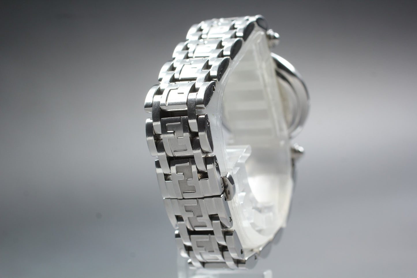 Vintage [N MINT] FENDI 750L Bracelet Black Silver Quartz Ladies Watch From JAPAN