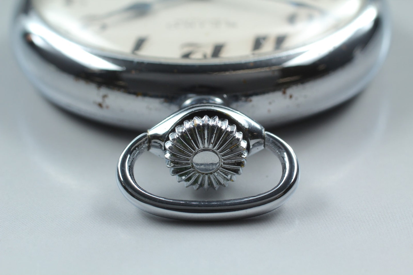 Vintage.1958 [N MINT] SEIKO SHA PRECISION 50mm Silver Manual Pocket watch JAPAN