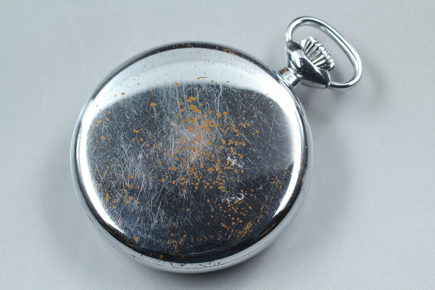 Vintage.1958 [N MINT] SEIKO SHA PRECISION 50mm Silver Manual Pocket watch JAPAN