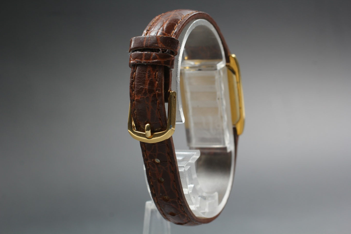 Vtg.1992 [N MINT] CITIZEN EXCEED 5437-F44506 Tank 19mm Quartz Ladies Watch JAPAN
