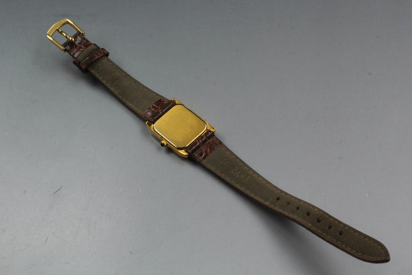 Vtg.1992 [N MINT] CITIZEN EXCEED 5437-F44506 Tank 19mm Quartz Ladies Watch JAPAN