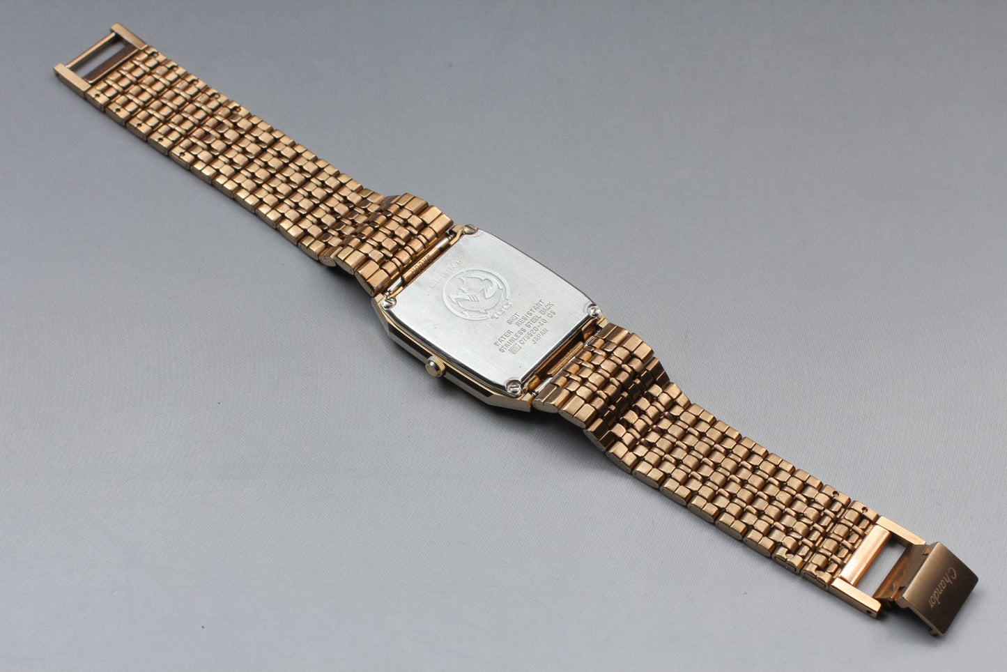 Vintage [N MINT] ORIENT Chandor C75520-40 Tank 27mm Quartz Men's Watch JAPAN