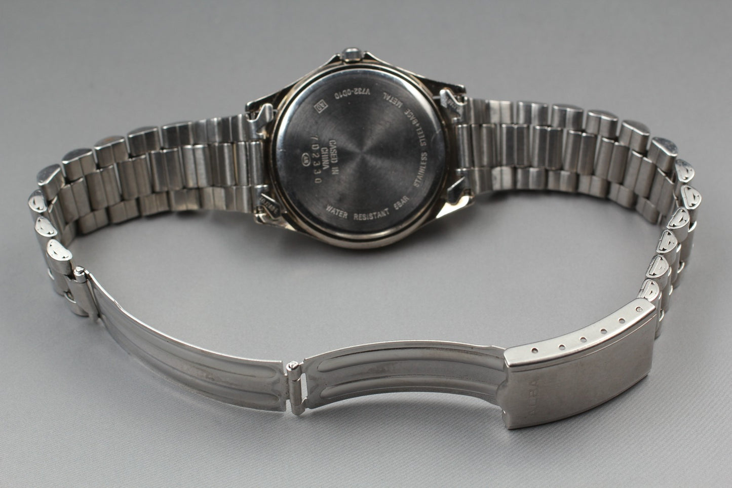 Vtg.1997 [N MINT] SEIKO ALBA V732-0D10 Round Day/Date Quartz Men's Watch JAPAN