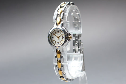 Vtg.1988 [N MINT] SEIKO MOOREA 1F21-0A50 Round 20mm Quartz Ladies Watch JAPAN