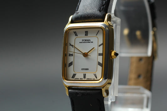 [Near MINT] Citizen Forma 2931-295277 Roman Tank Quartz Women's Watch From JAPAN