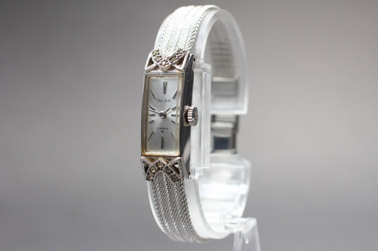 Vintage 1973 [N MINT] Fine SIKO 1520-3230 Ribbon 17J Manual Ladies Watch JAPAN