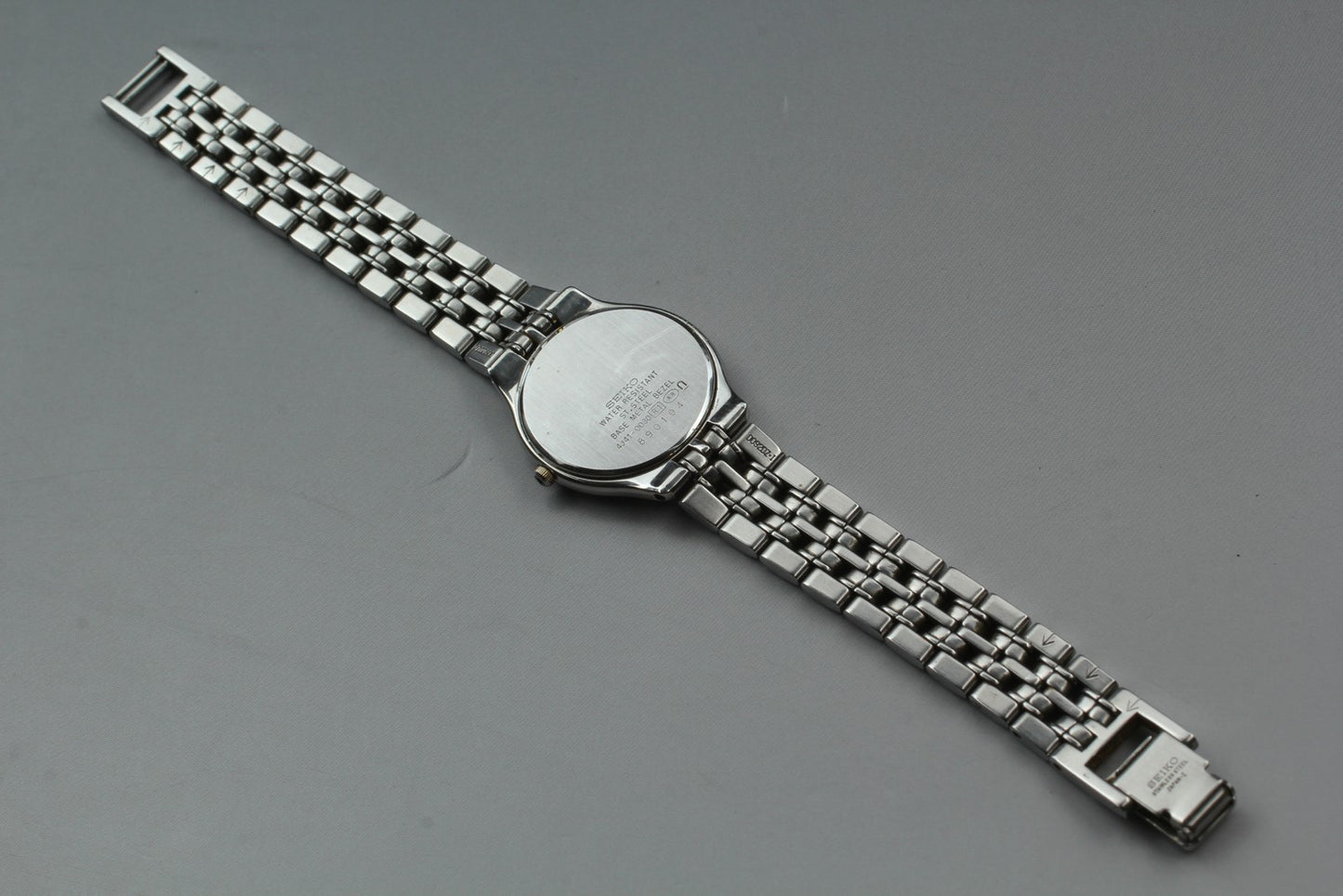 Vtg.[Near MINT] SEIKO EXCELINE 4J41-0030 Gold Roman Quartz Ladies Watch  JAPAN