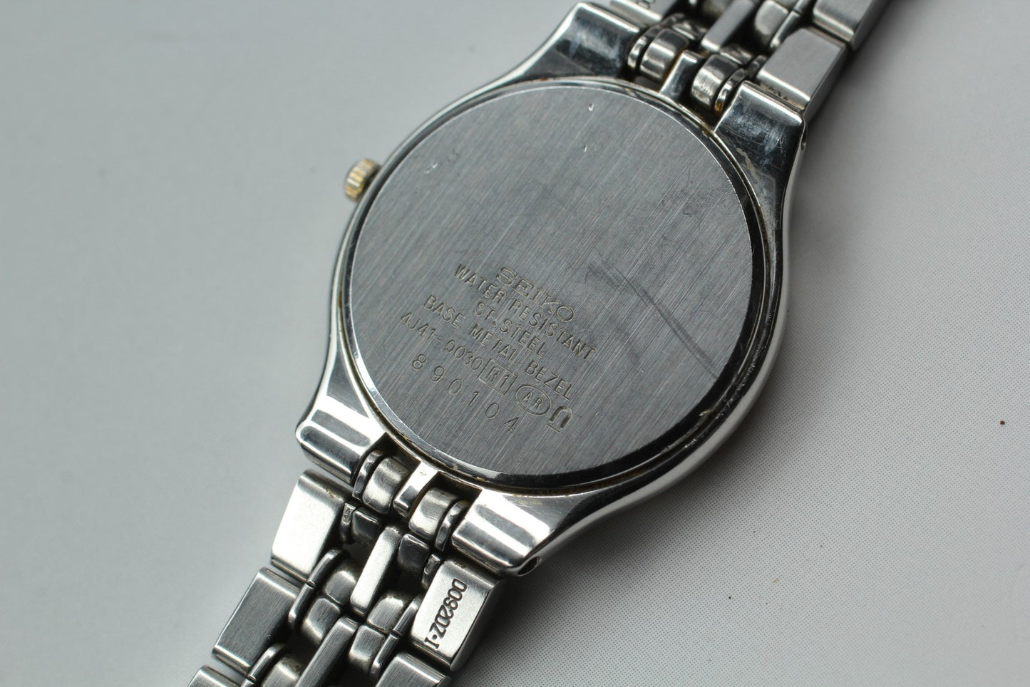Vtg.[Near MINT] SEIKO EXCELINE 4J41-0030 Gold Roman Quartz Ladies Watch  JAPAN