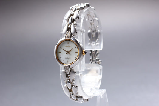Vtg.1985 [Exc+5] SEIKO Exceline 4N20-1060 Bracelet Quartz Ladies Watch JAPAN