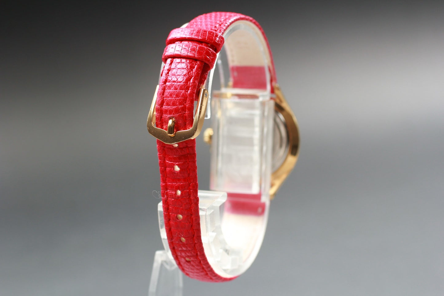 Vtg.1994 [N MINT] SEIKO 2220-0320  Round 26mm Pink Manual Ladies Watch JAPAN