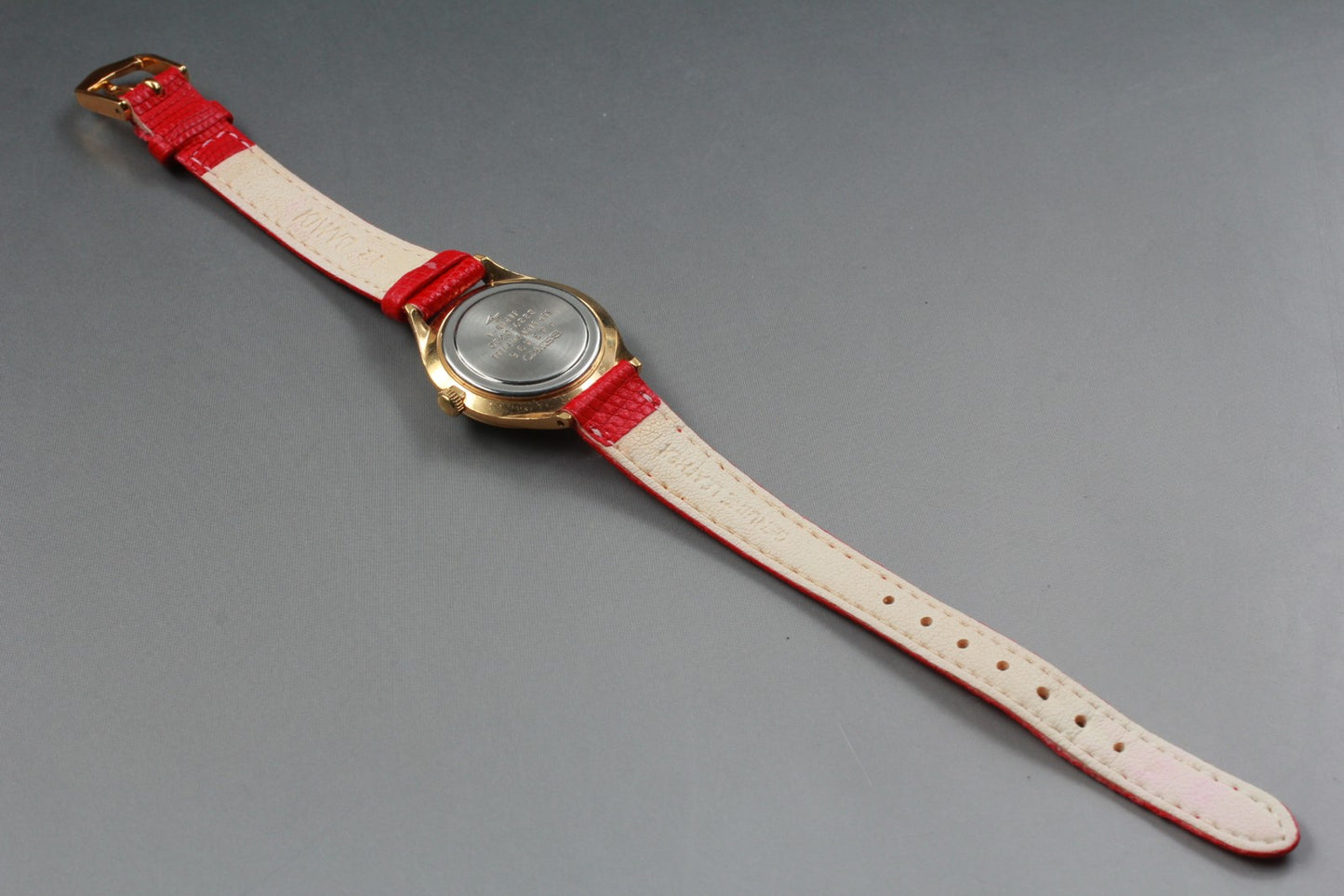 Vtg.1994 [N MINT] SEIKO 2220-0320  Round 26mm Pink Manual Ladies Watch JAPAN