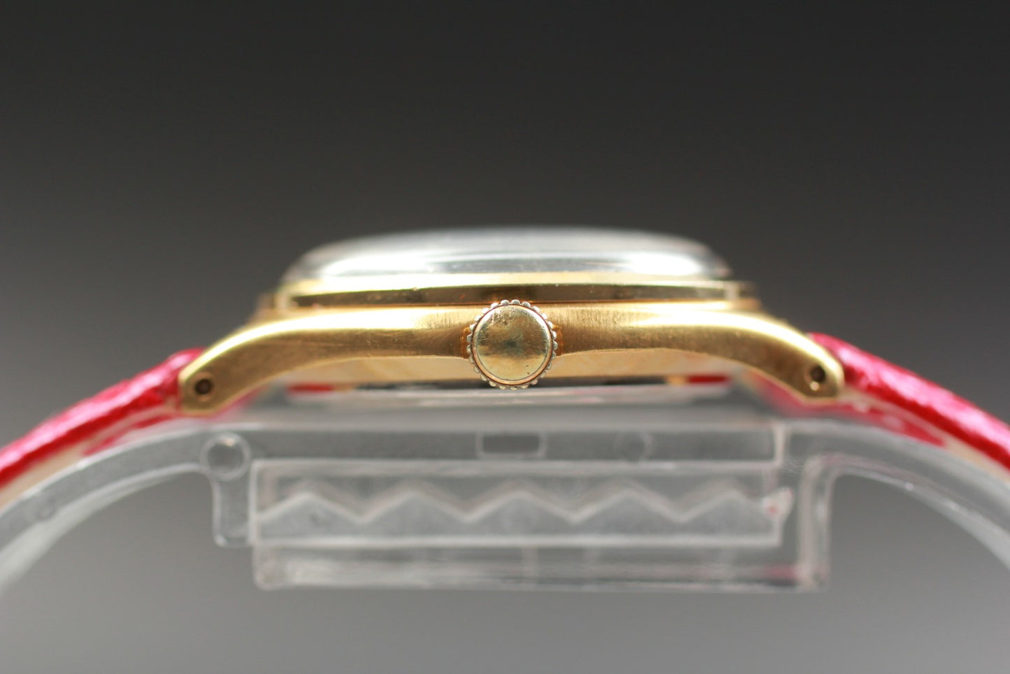 Vtg.1994 [N MINT] SEIKO 2220-0320  Round 26mm Pink Manual Ladies Watch JAPAN