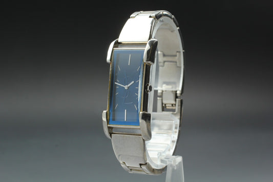 [Exc+5 w/  New Batt.] Yves Saint Laurent 5421-H16218 Blue Qz Ladies Watch JAPAN