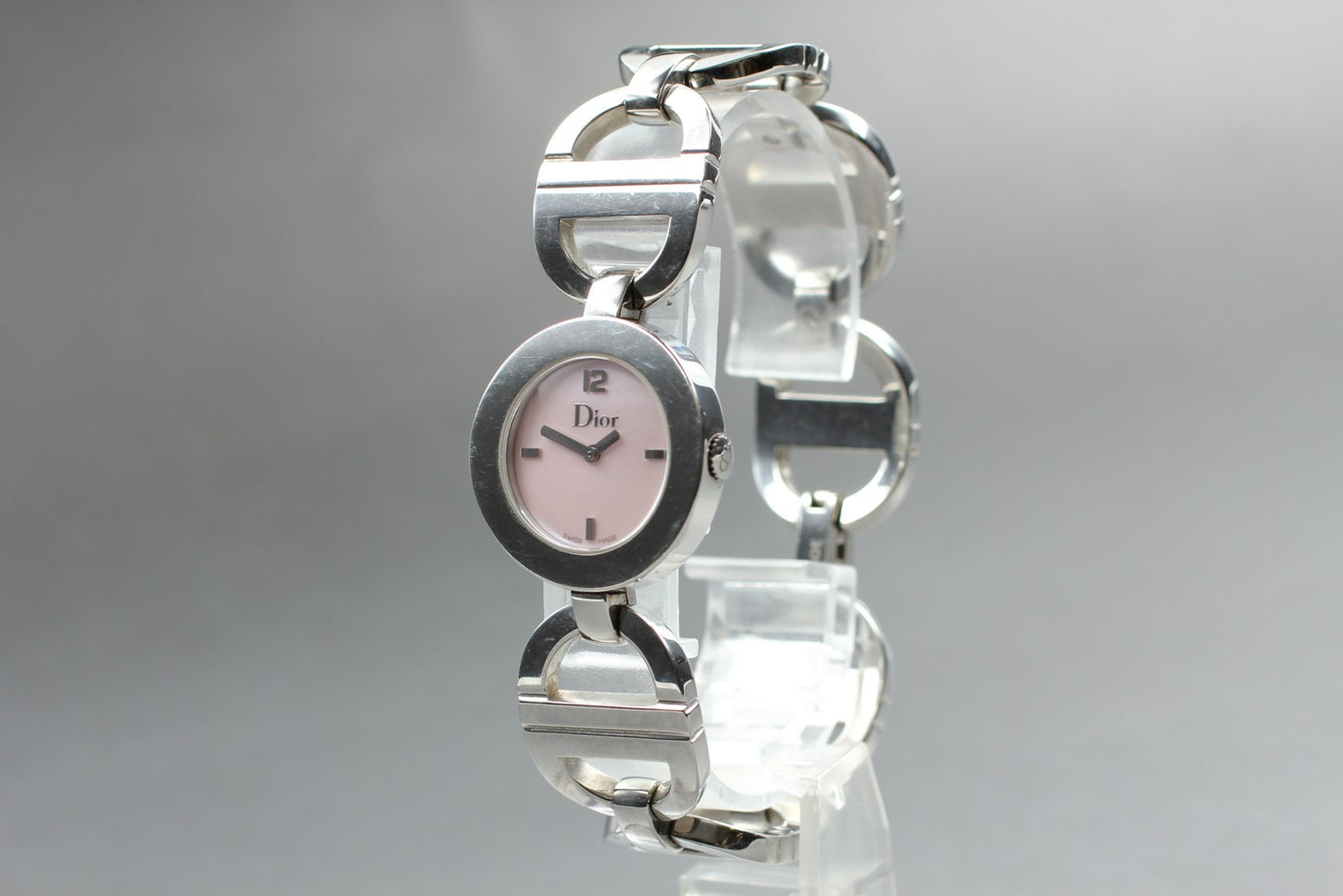 [Near MINT] Dior Malice Round CD022110 Bracelet Quartz Ladies Watch JAPAN