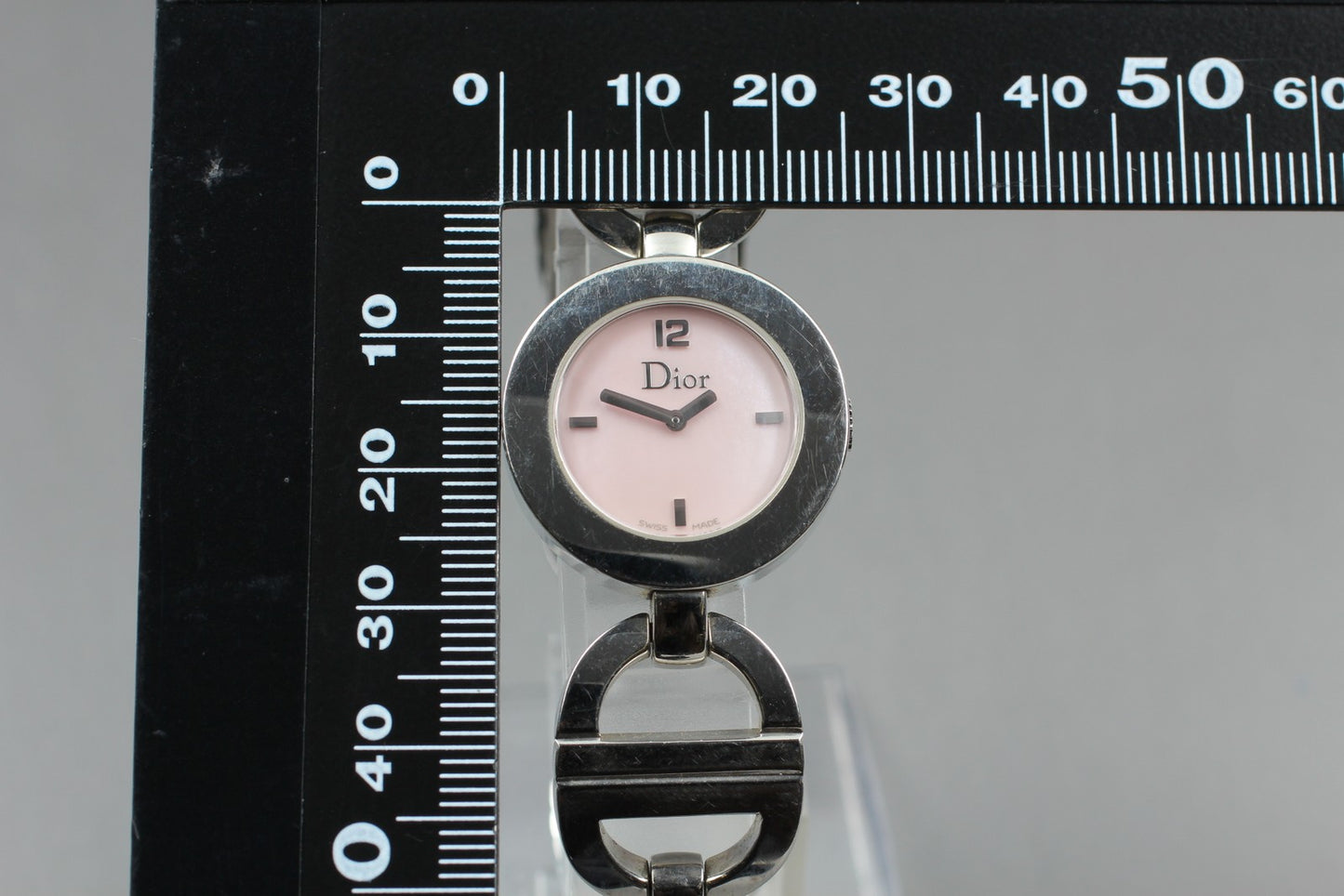 [Near MINT] Dior Malice Round CD022110 Bracelet Quartz Ladies Watch JAPAN