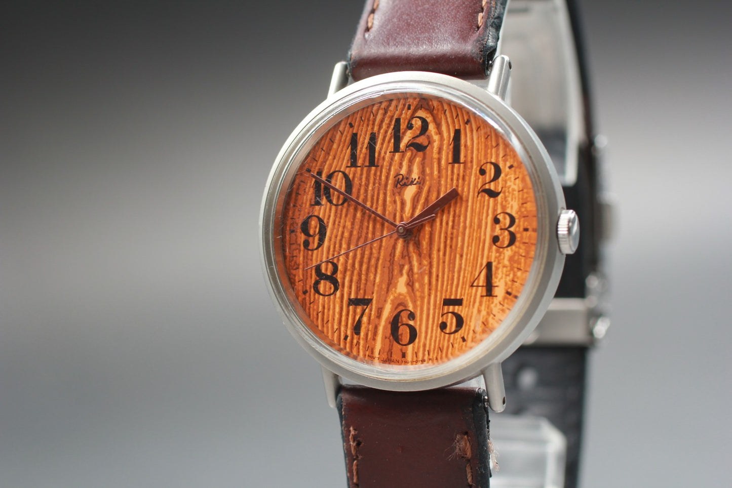 Vtg.1995 [N MINT] SEIKO ALBA Riki 7N01-0HF0 33mm grain Quartz Men's Watch JAPAN