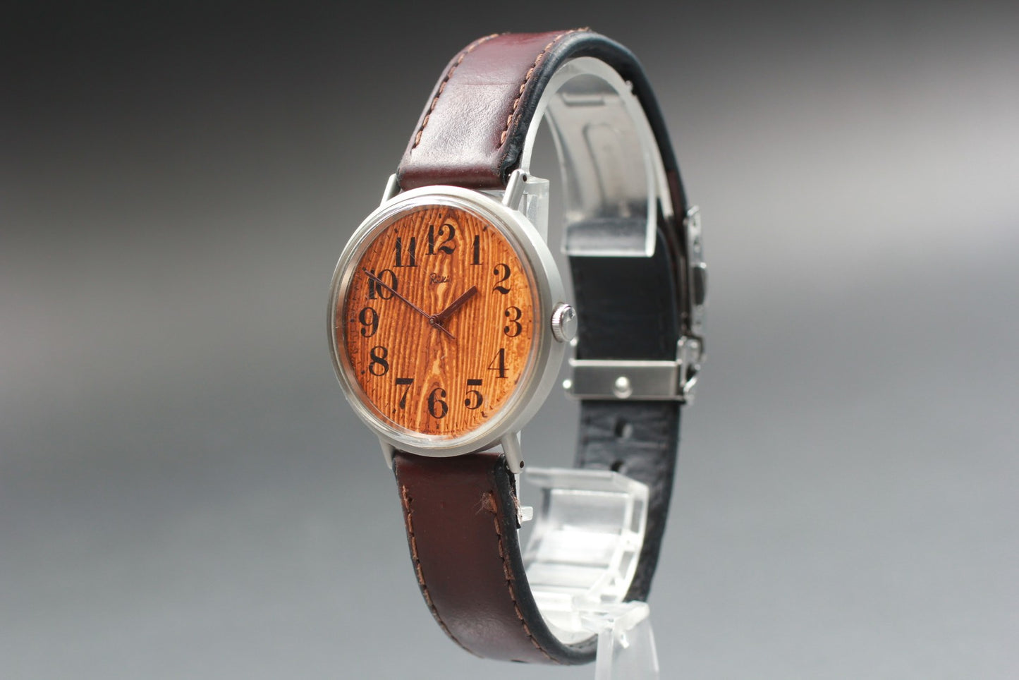 Vtg.1995 [N MINT] SEIKO ALBA Riki 7N01-0HF0 33mm grain Quartz Men's Watch JAPAN