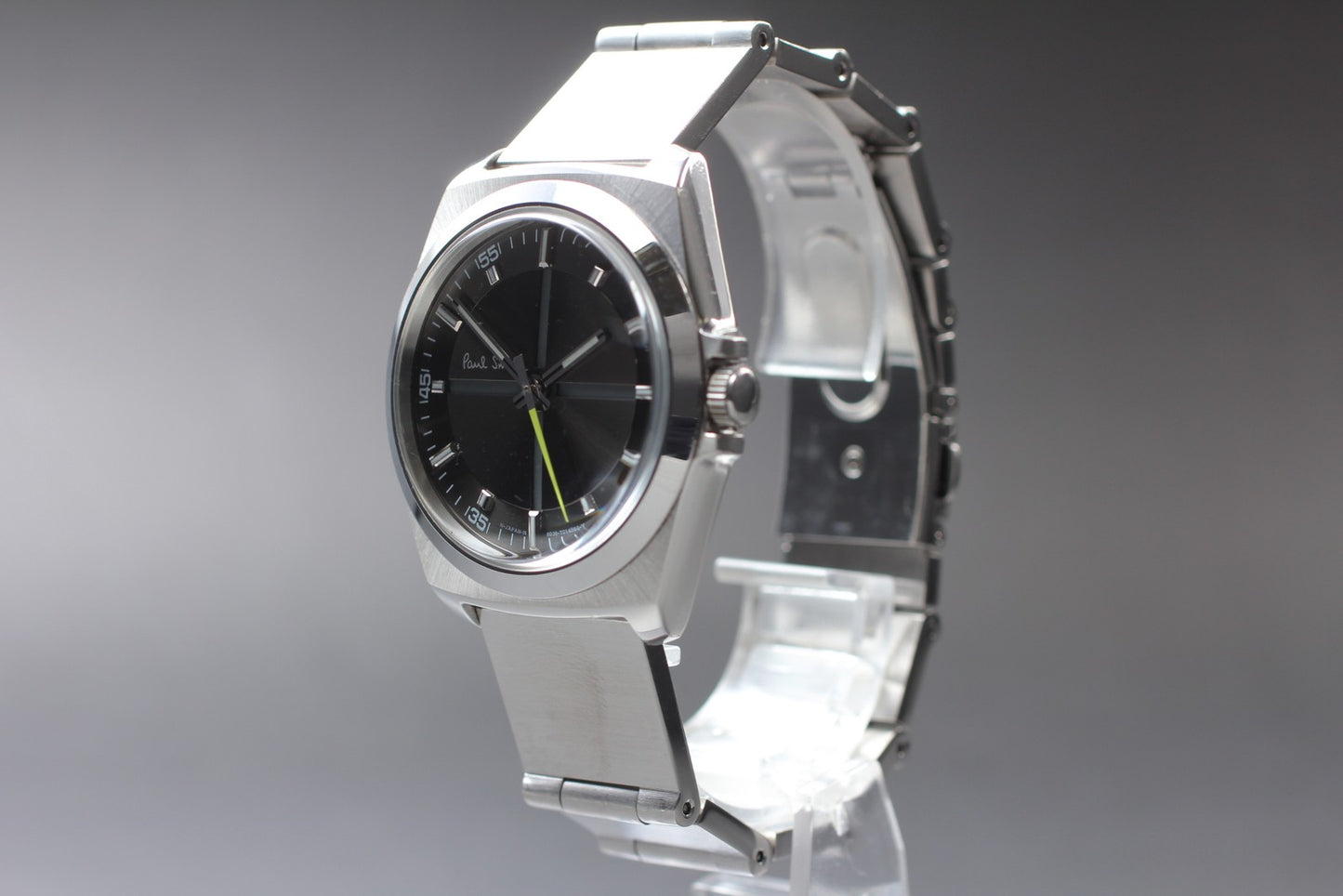 [N MINT / New Batt] Paul Smith 6038-H24741 TA Gray Quartz Men's Watch From JAPAN
