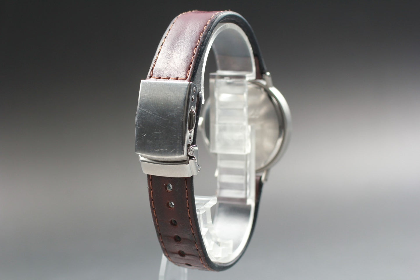 Vtg.1995 [N MINT] SEIKO ALBA Riki 7N01-0HF0 33mm grain Quartz Men's Watch JAPAN