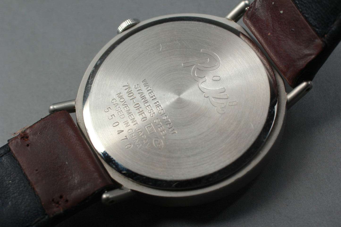Vtg.1995 [N MINT] SEIKO ALBA Riki 7N01-0HF0 33mm grain Quartz Men's Watch JAPAN