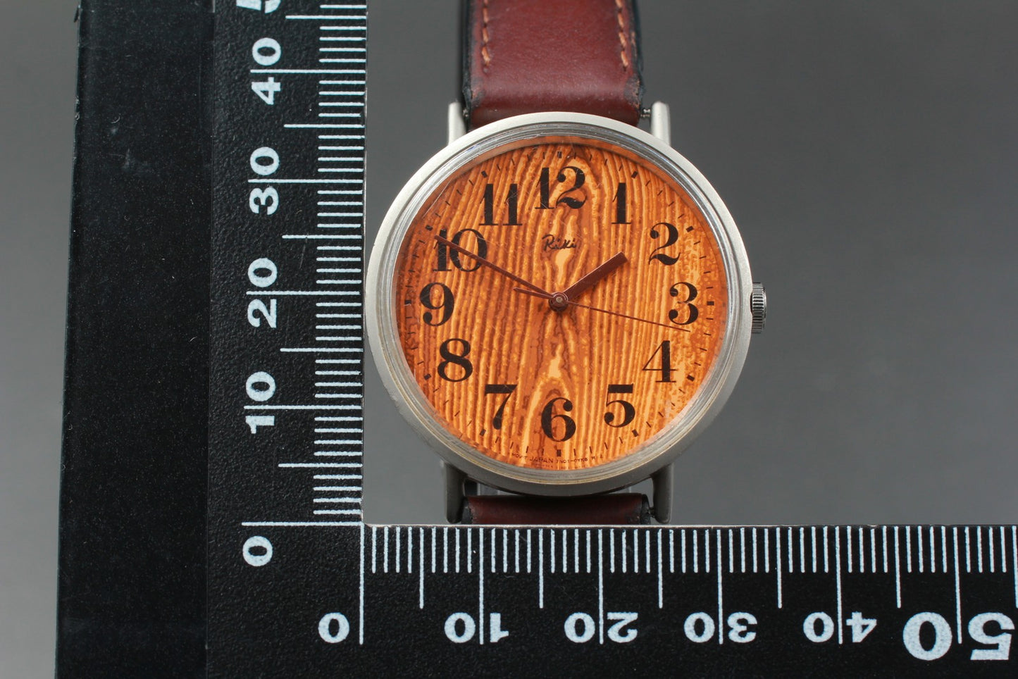 Vtg.1995 [N MINT] SEIKO ALBA Riki 7N01-0HF0 33mm grain Quartz Men's Watch JAPAN
