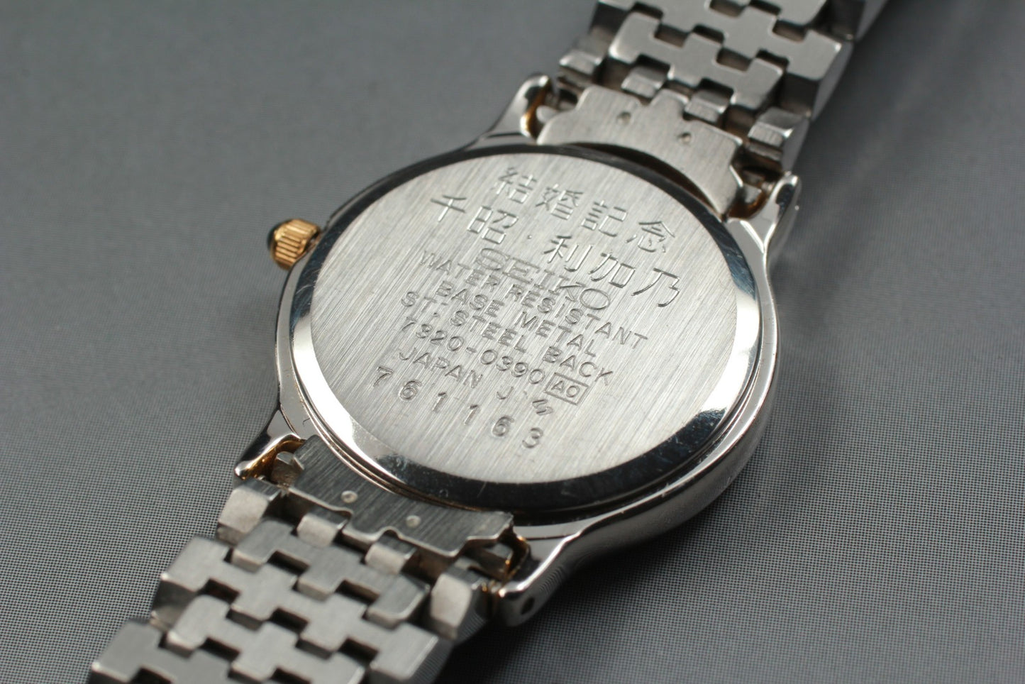 Vtg.1987 [N MINT] SEIKO Exceline 7320-0390 Roman 23mm Quartz Ladies Watch JAPAN
