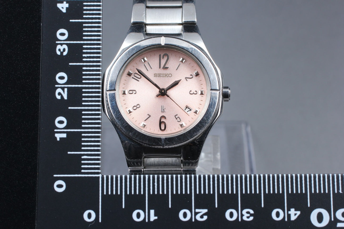Vtg.1993 [N MINT] SEIKO Lukia 7N82-0AX0 26mm Day/Date Quartz Ladies Watch JAPAN