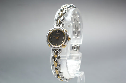 Vin.1991[N MINT] SEIKO TISSE 1F20-0060 4P Diamond Bracelet Quartz Ladies Watch