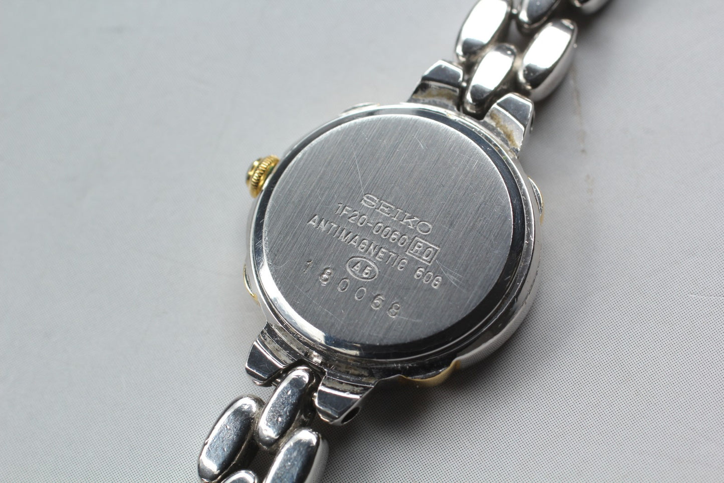 Vin.1991[N MINT] SEIKO TISSE 1F20-0060 4P Diamond Bracelet Quartz Ladies Watch
