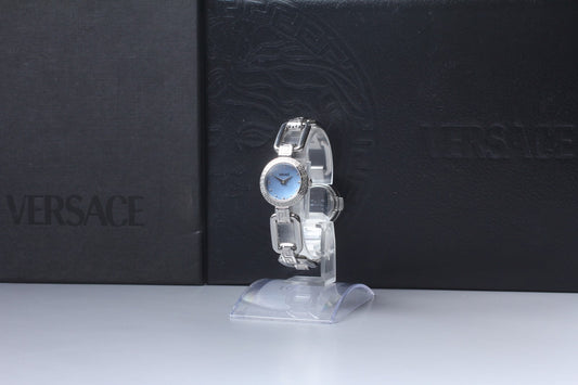 [N MINT Fullset] VERSACE Medusa Corniche DSQ99 Bracelet Quartz Ladie Watch JAPAN