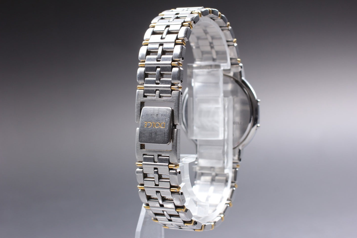 Vin.1992 [N MINT / New Batt] SEIKO Dolce 8N41-6160 Gold Quartz Men's Watch JAPAN