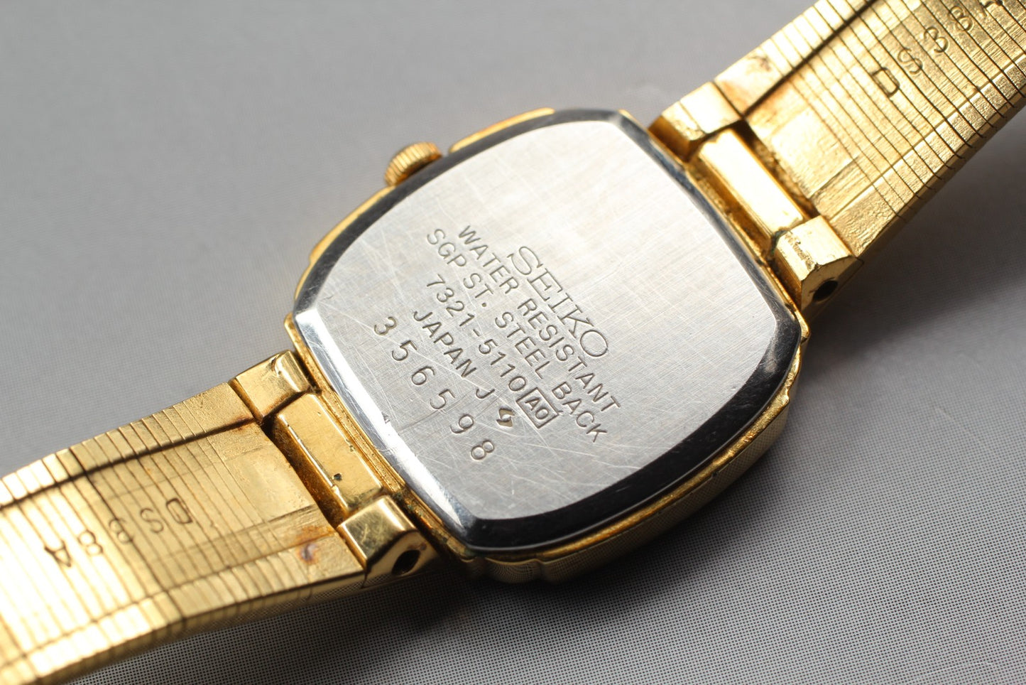 Vtg.1983 [Near MINT] SEIKO 7321-5110 Gold Bracelet Quartz Ladies Watch JAPAN