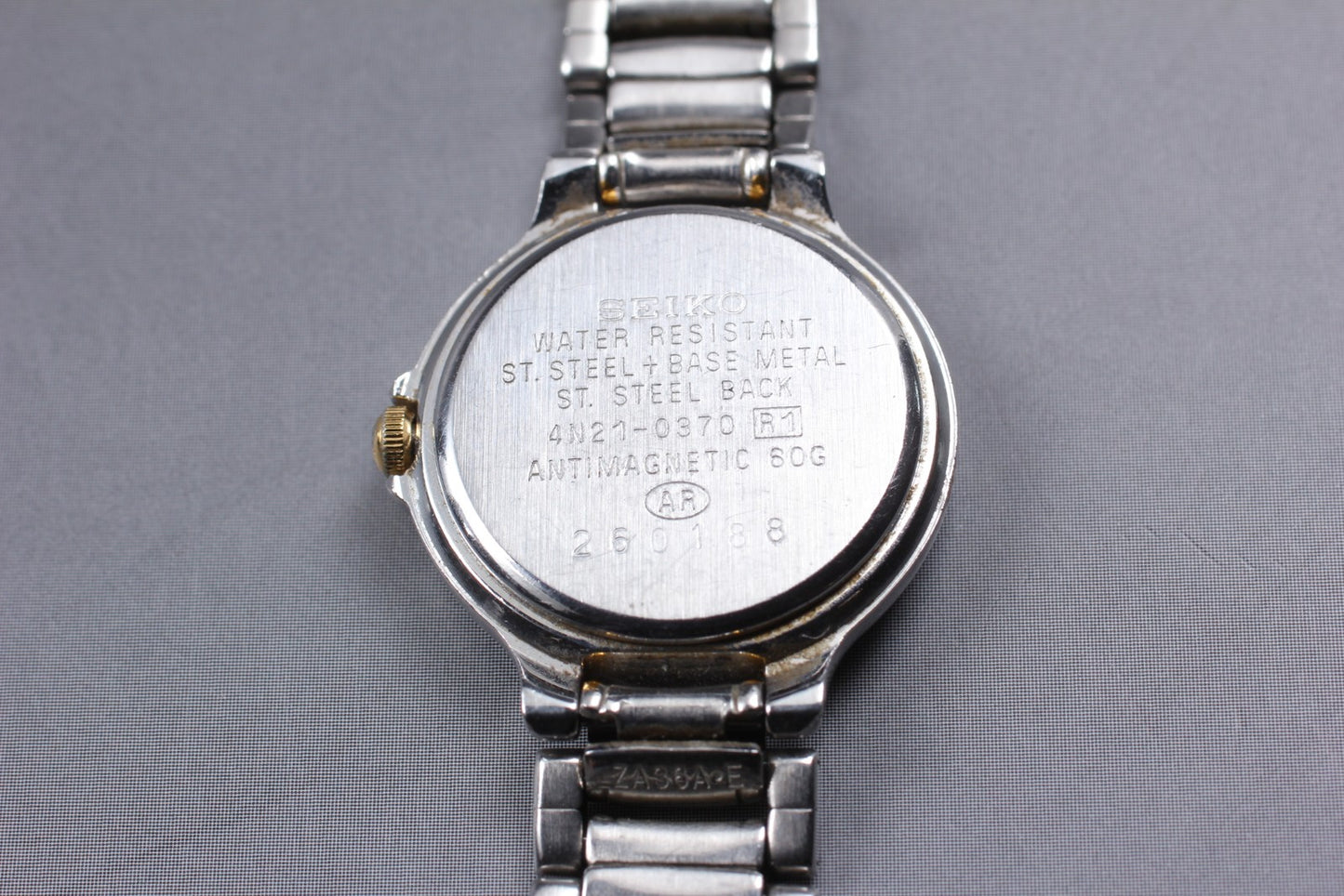 Vtg.1992 [N MINT / New Batt] SEIKO Lucent 4N21-0370 Quartz Ladies Watch JAPAN
