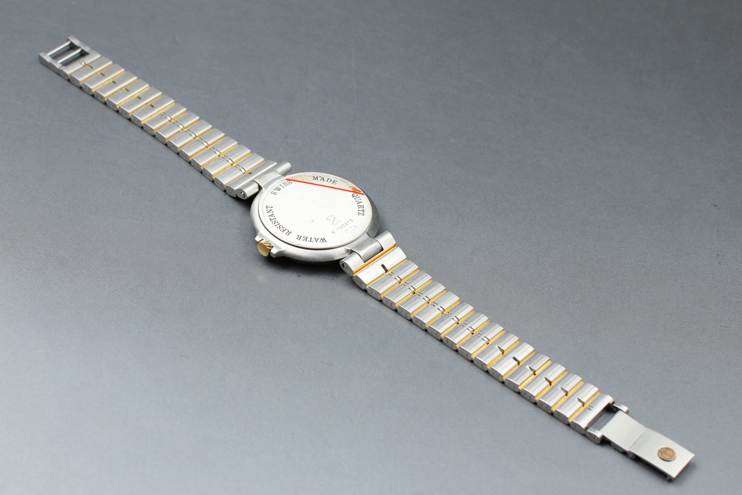 [N MINT] DUNHILL P00V 12P Diamond Round 33mm Bracelet Quartz Men's Watch JAPAN
