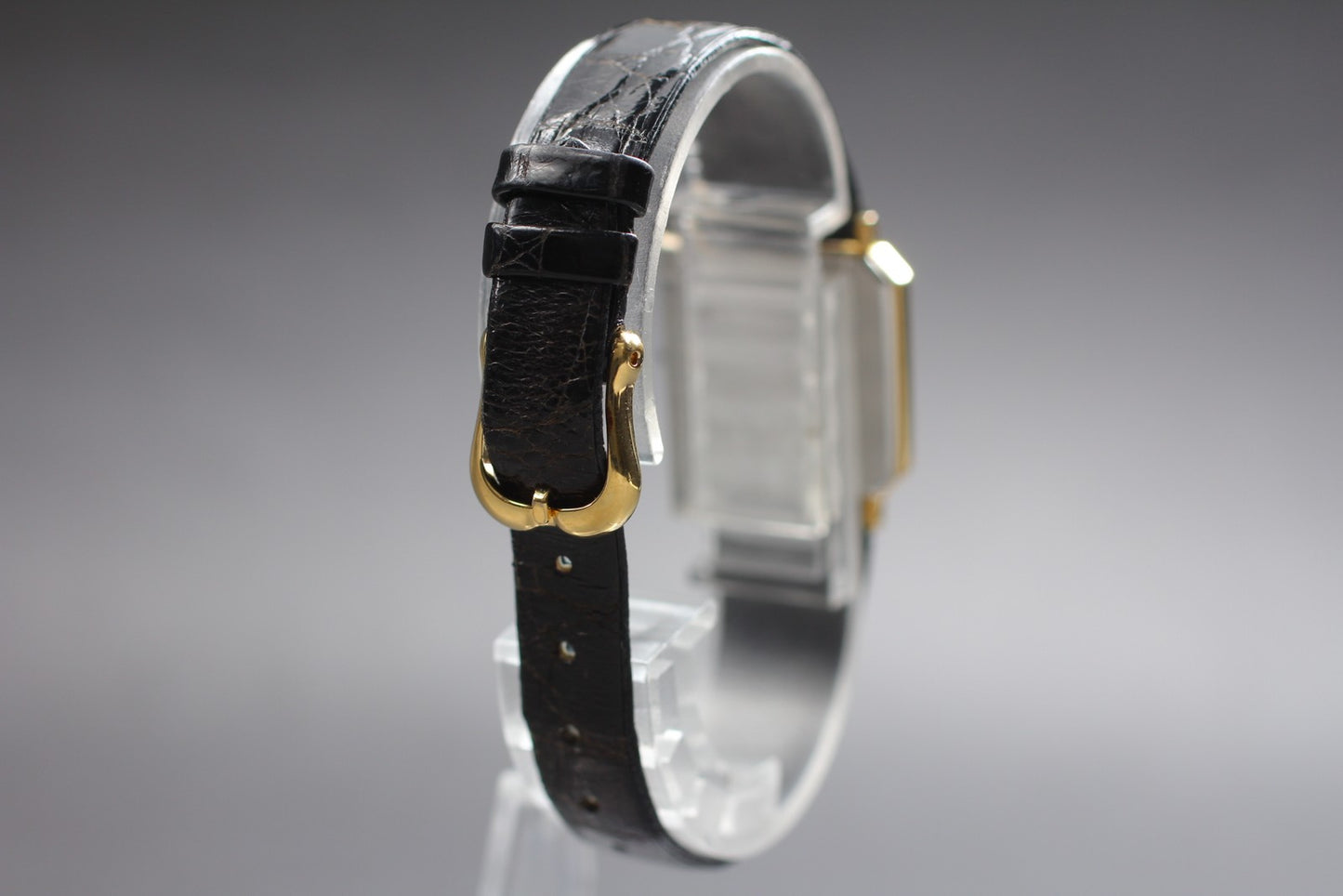 Vtg.1991[Near MINT] SEIKO Exceline 8420-5410 10K Tank Quartz Ladies Watch JAPAN