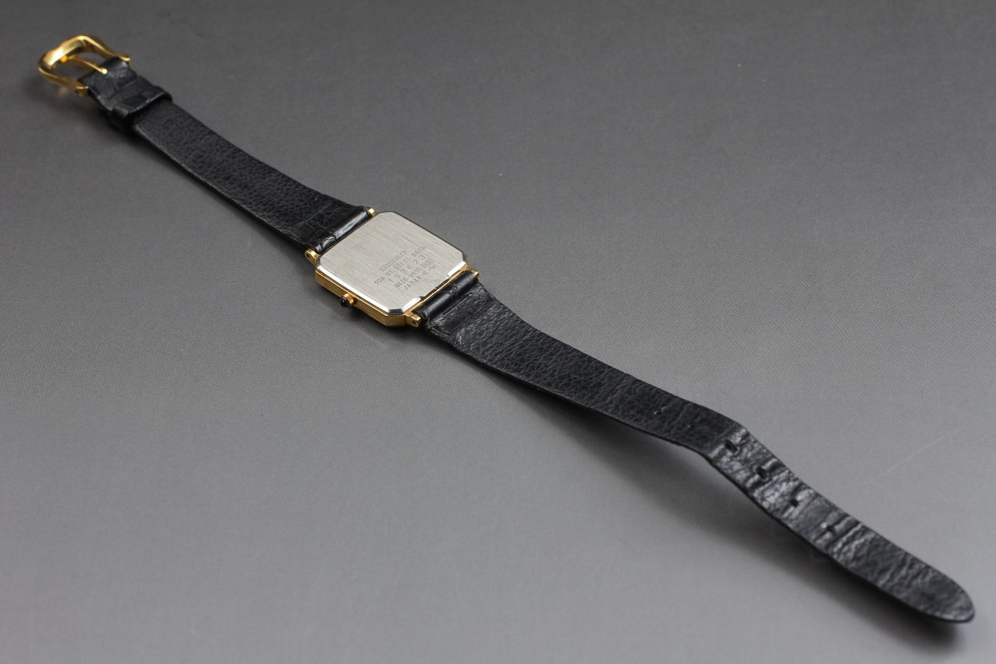 Vtg.1991[Near MINT] SEIKO Exceline 8420-5410 10K Tank Quartz Ladies Watch JAPAN