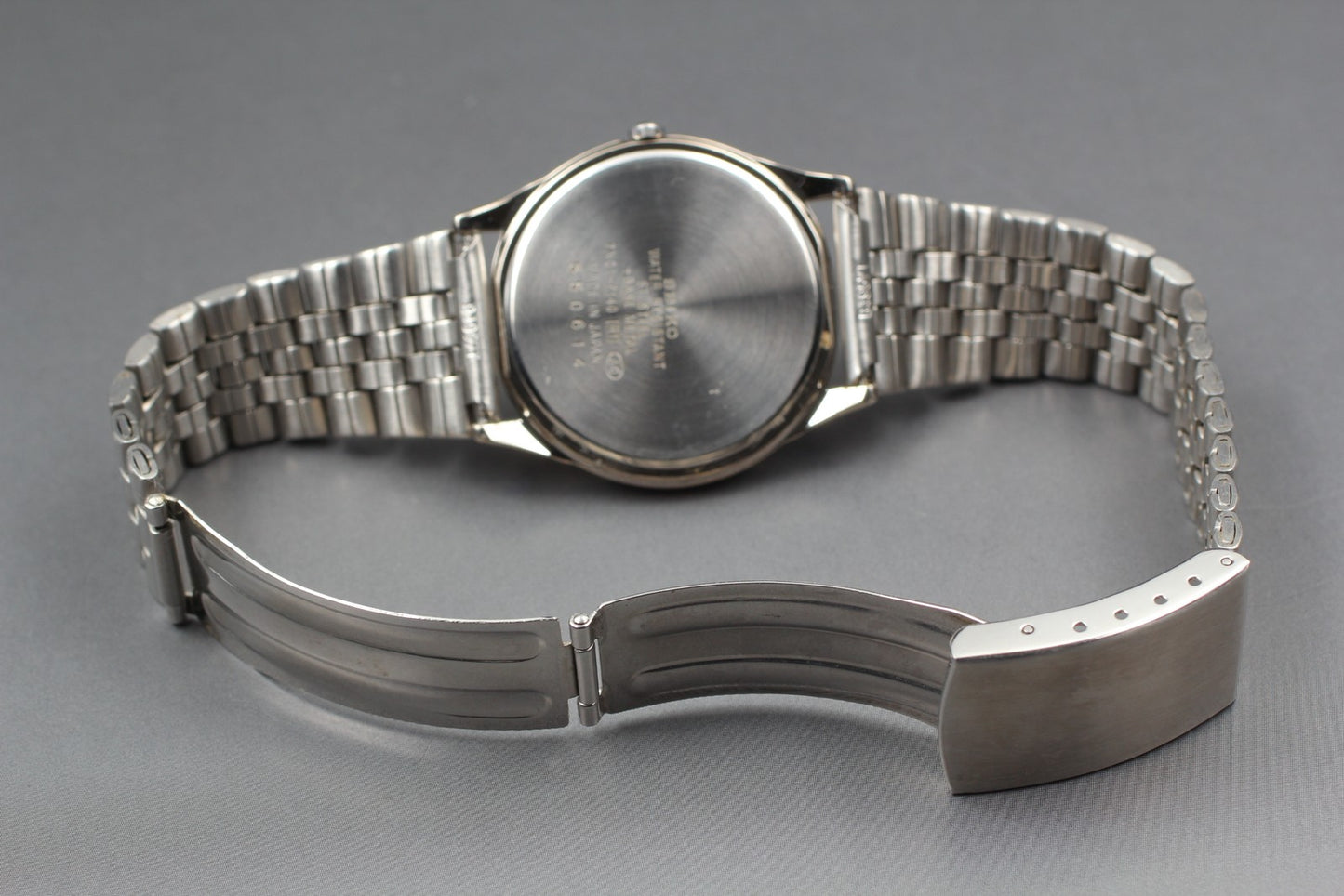 Vtg.1985 [Near MINT] SEIKO 7N01-7140 33mm Silver Quartz Men's Watch From JAPAN
