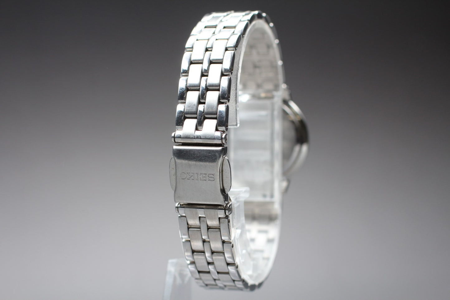 Vtg.1986 [N MINT] SEIKO 1N01-0AP0 23mm Bracelet Silver Quartz Ladies Watch JAPAN
