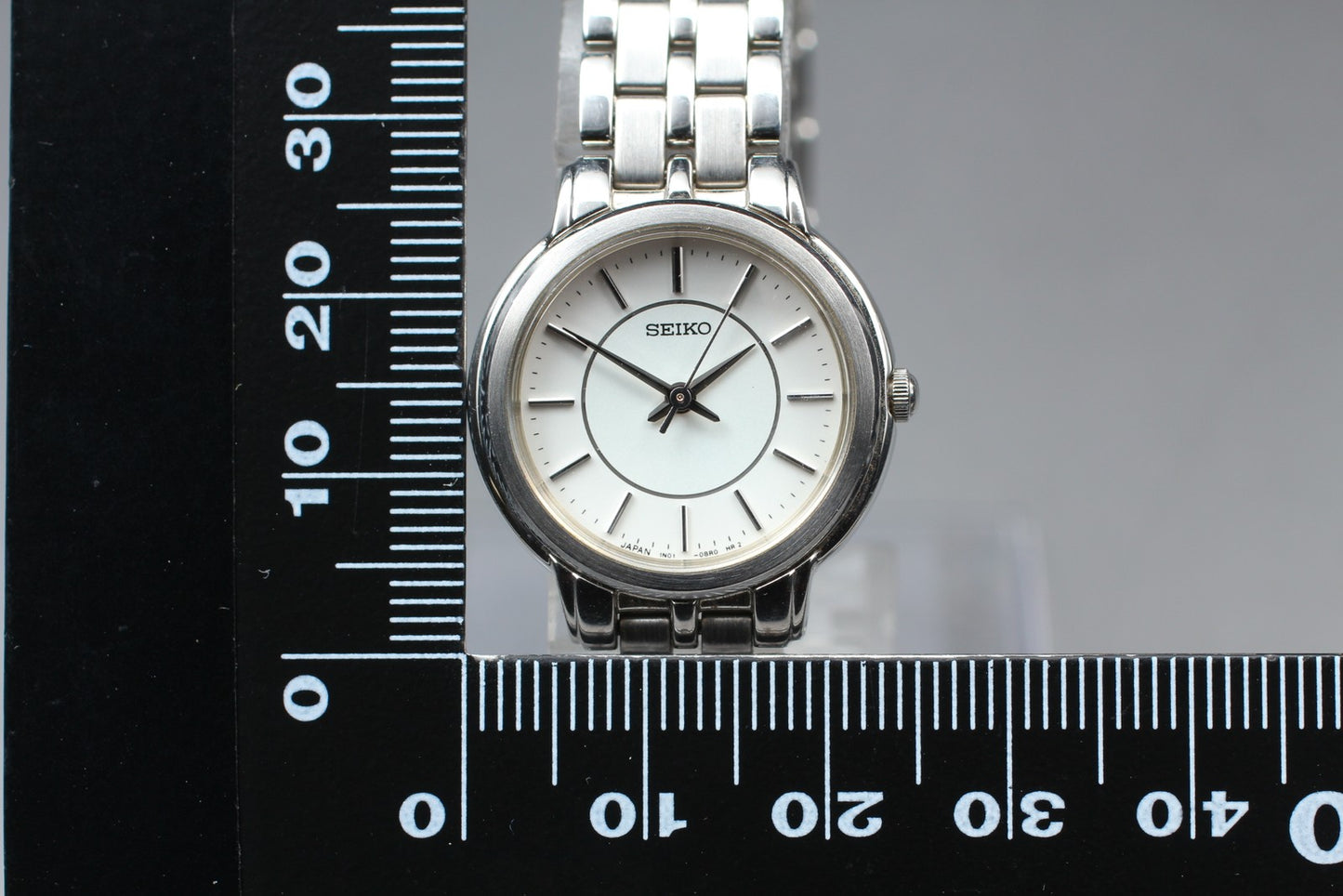Vtg.1986 [N MINT] SEIKO 1N01-0AP0 23mm Bracelet Silver Quartz Ladies Watch JAPAN