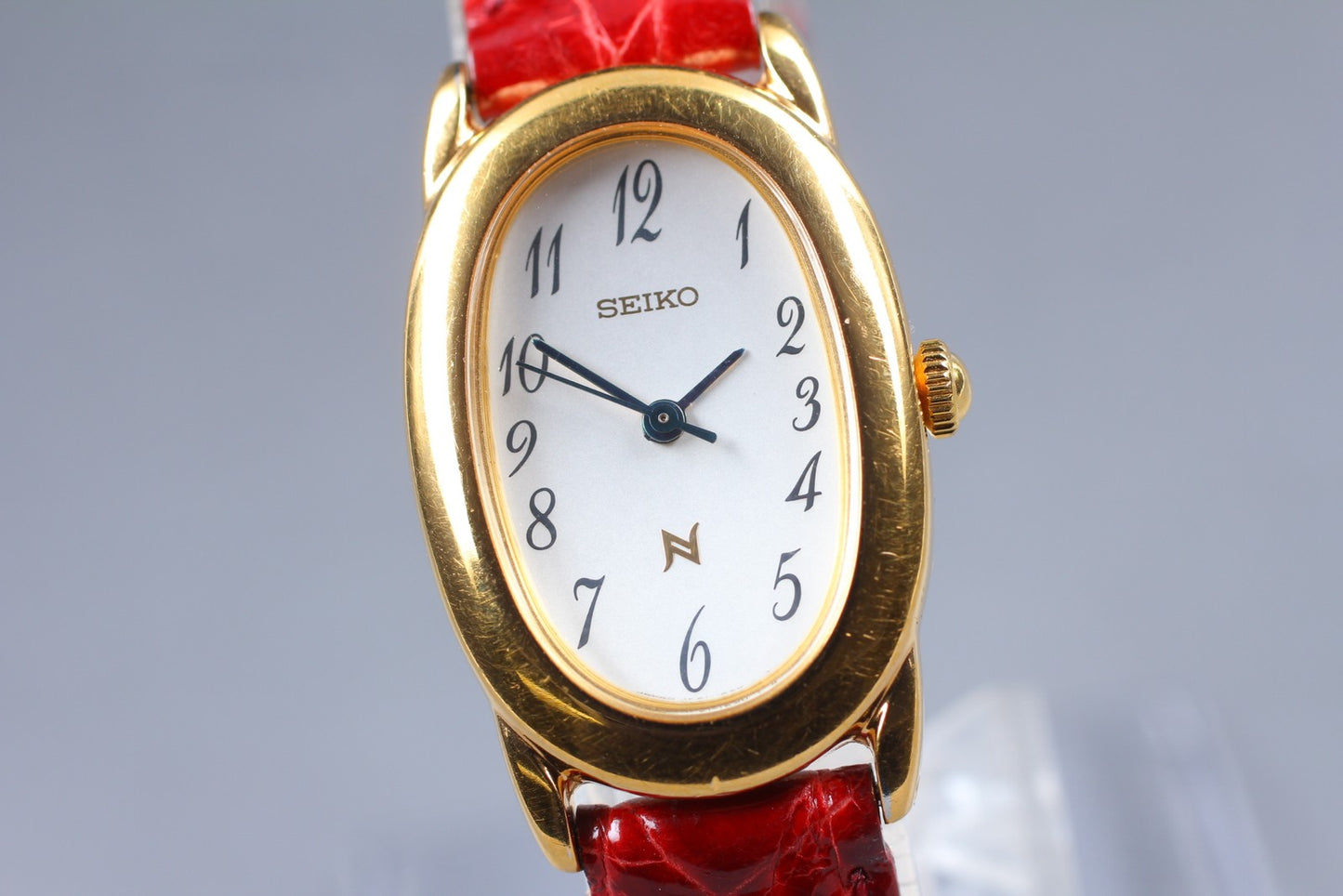 Vtg.1986 [N MINT Fullset] SEIKO NOIE 1F21-5B70 Oval 21mm Qz Ladies Watch JAPAN
