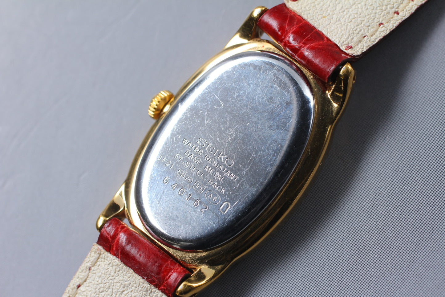 Vtg.1986 [N MINT Fullset] SEIKO NOIE 1F21-5B70 Oval 21mm Qz Ladies Watch JAPAN