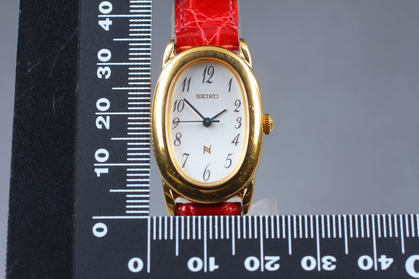 Vtg.1986 [N MINT Fullset] SEIKO NOIE 1F21-5B70 Oval 21mm Qz Ladies Watch JAPAN